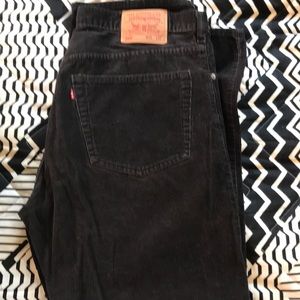 Levi’s Black Corduroy 505 Jeans